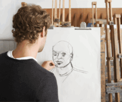 Vintage Charcoal Drawings